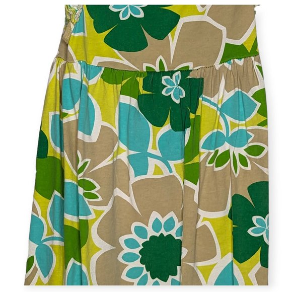 Carters Green & Yellow Floral Short Sleeve Dress Size 6X - Picture 3 of 8